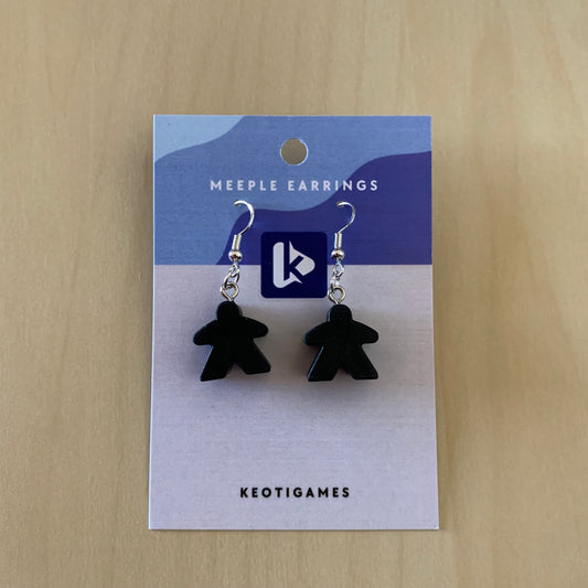 Meeples Earrings - Black